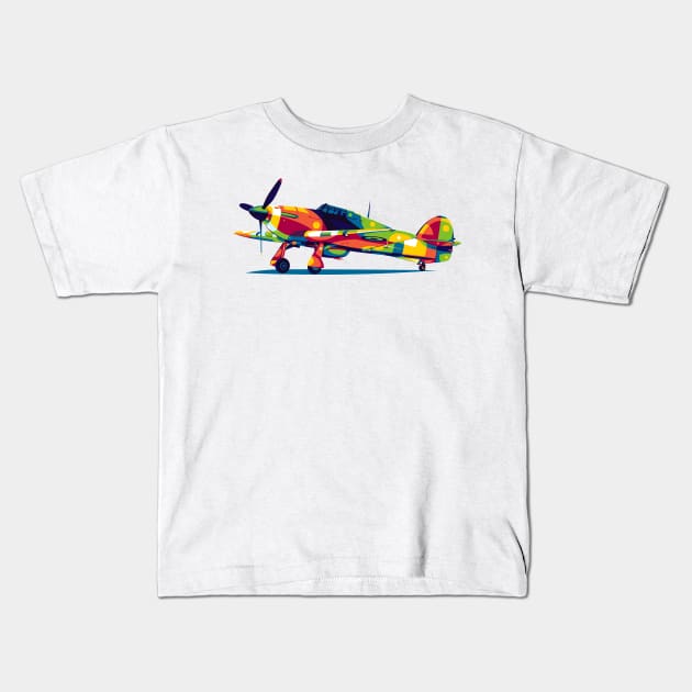 Hawker Hurricane Standby Kids T-Shirt by wpaprint